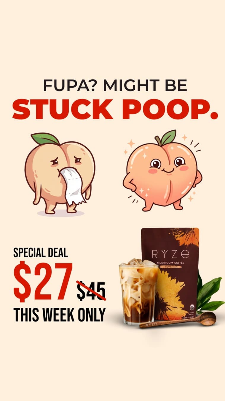 RYZE Superfoods · Before and After ad