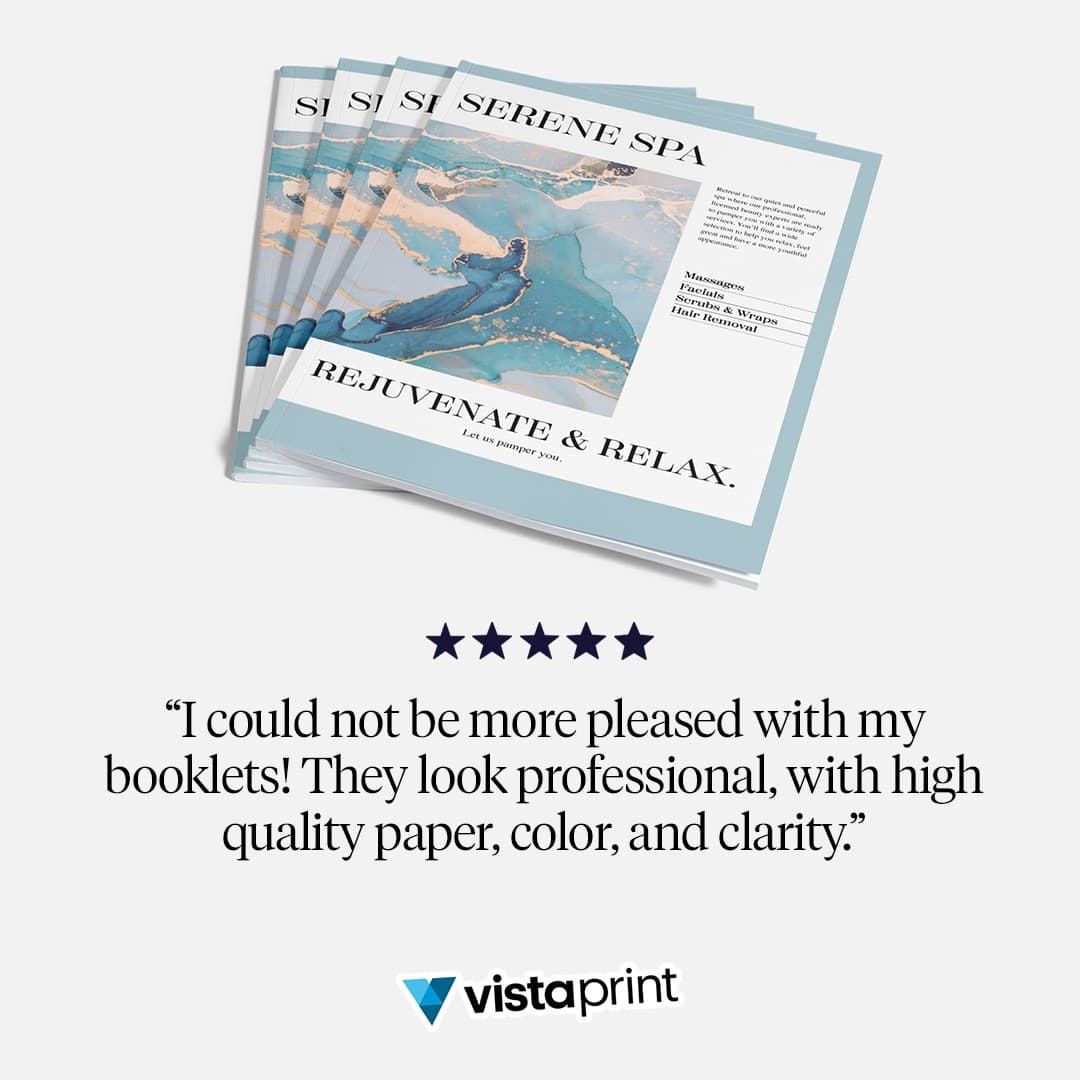 VistaPrint · Review ad