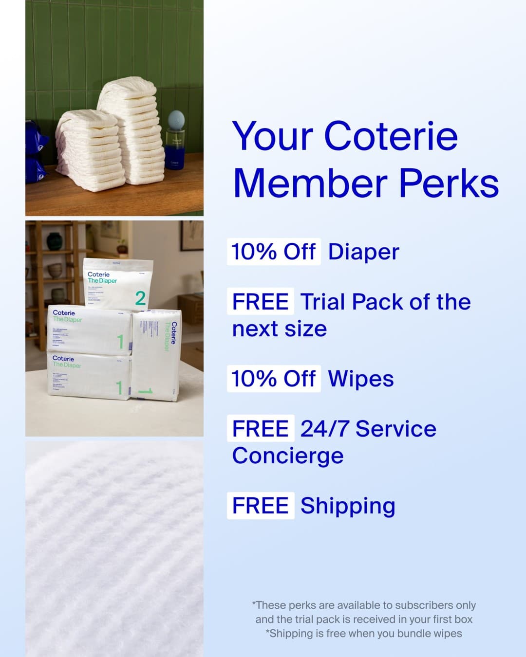 Coterie Baby · Collage ad