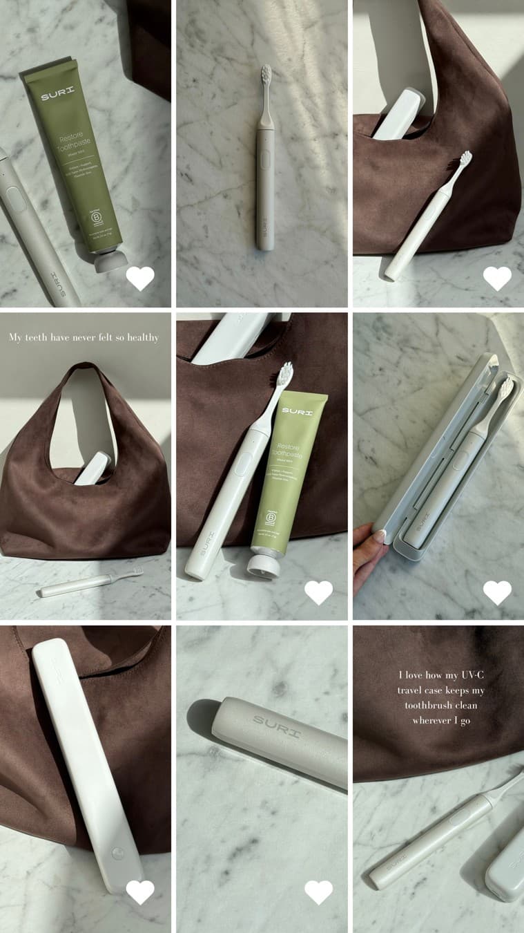SURI // Sustainable Rituals · Collage ad
