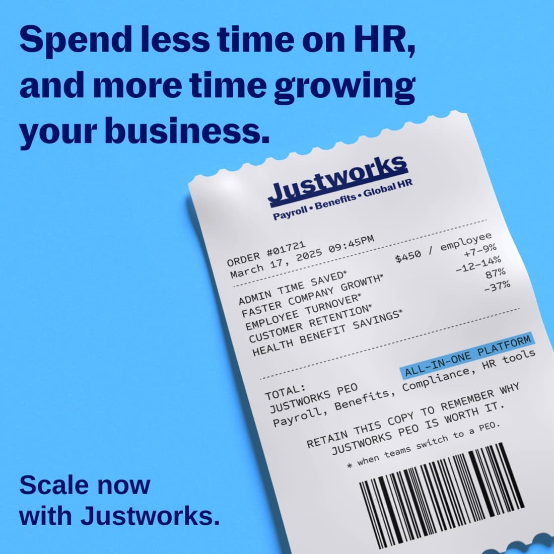 Justworks · Document Mockup ad