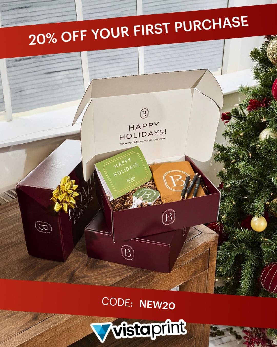 VistaPrint · Offer-First Banner ad
