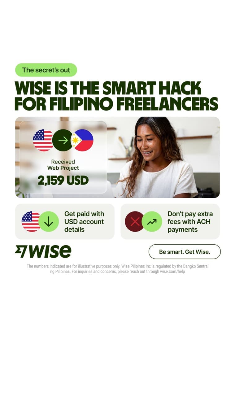 Wise · Feature Benefit Pointout ad