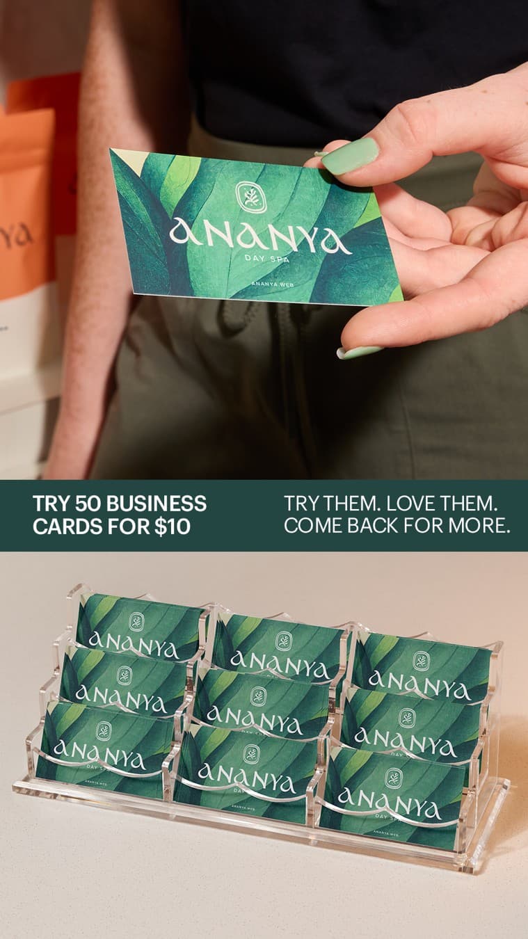 VistaPrint · Offer-First Banner ad