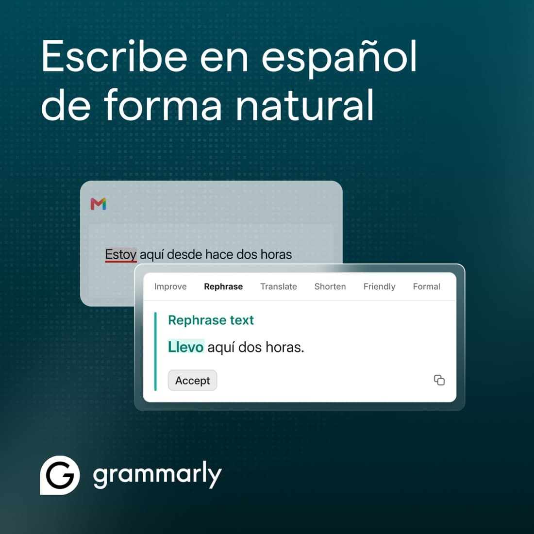 Grammarly · Before and After ad