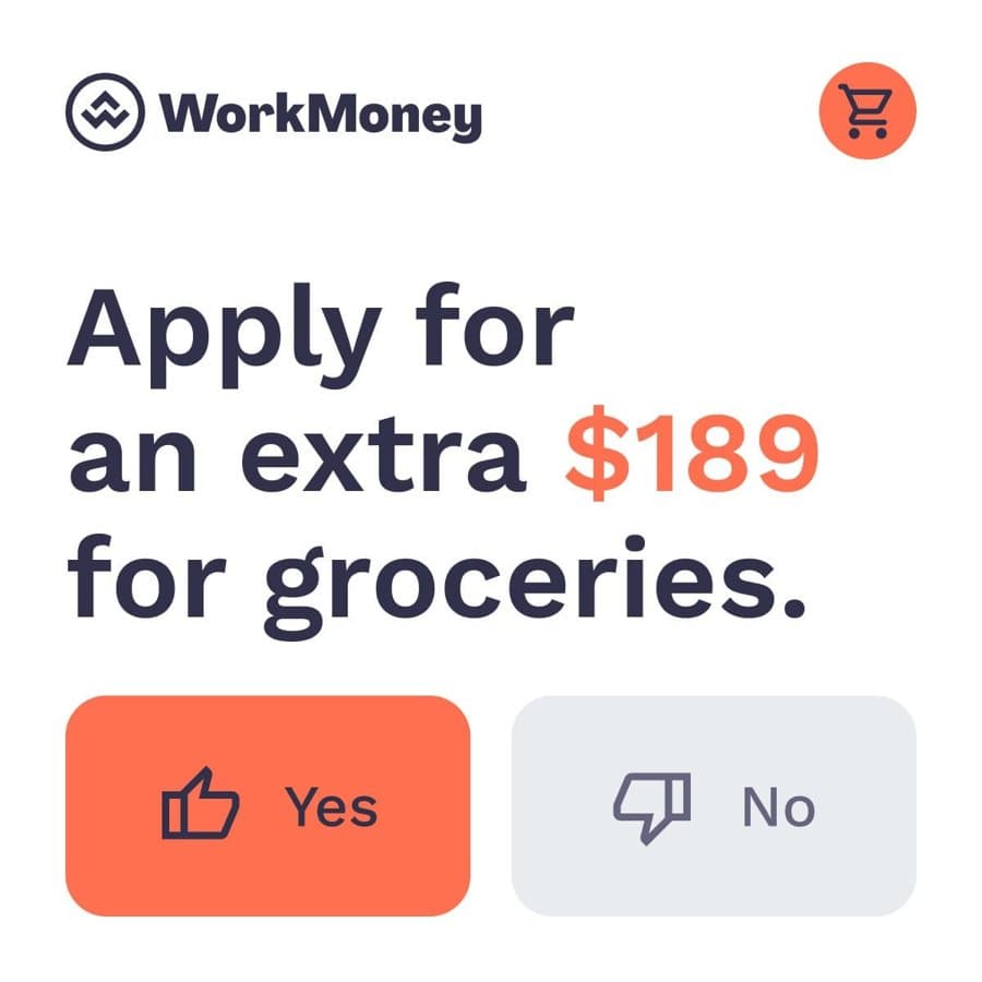 WorkMoneyOrg · Offer-First Banner ad