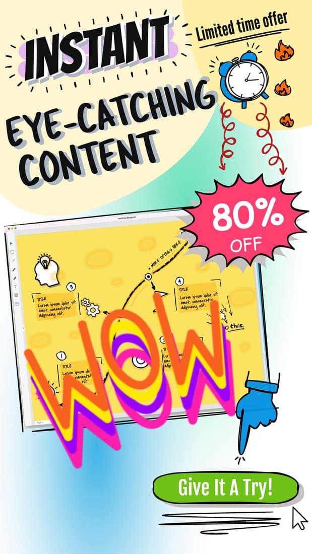SketchWow · Offer-First Banner ad