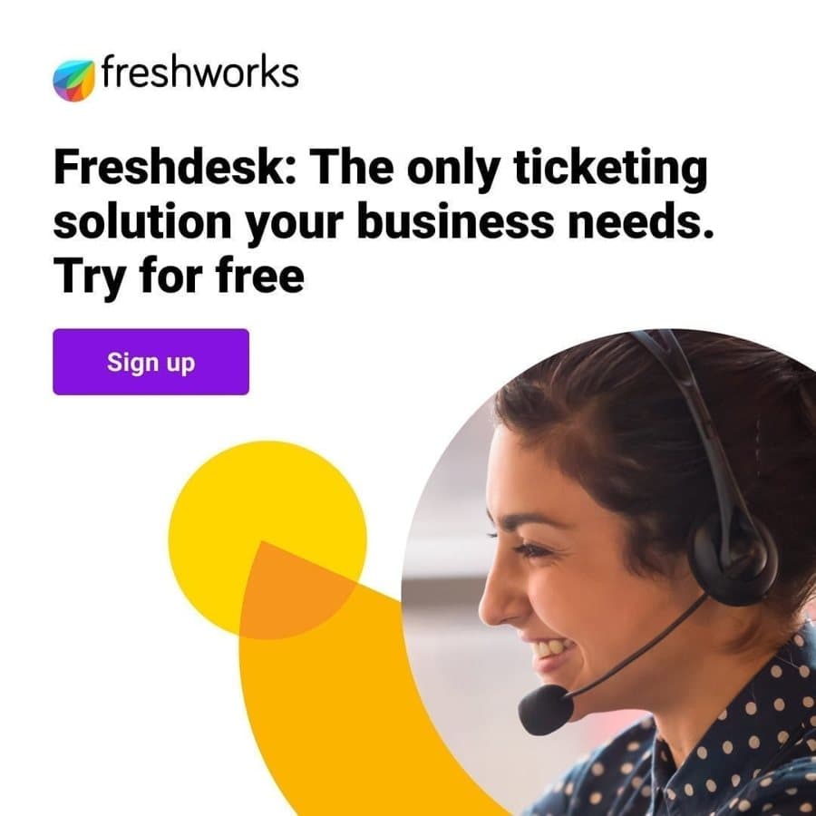 freshworks · Text-led Statement ad
