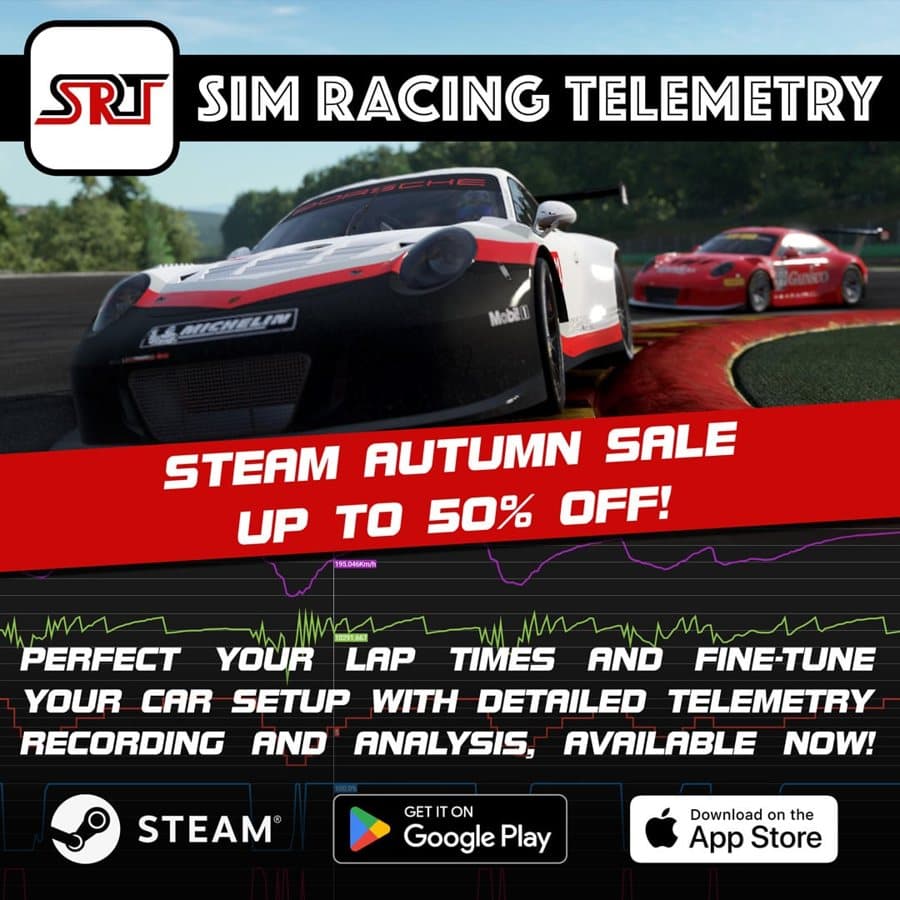 SimRacingTelemetry · Offer-First Banner ad