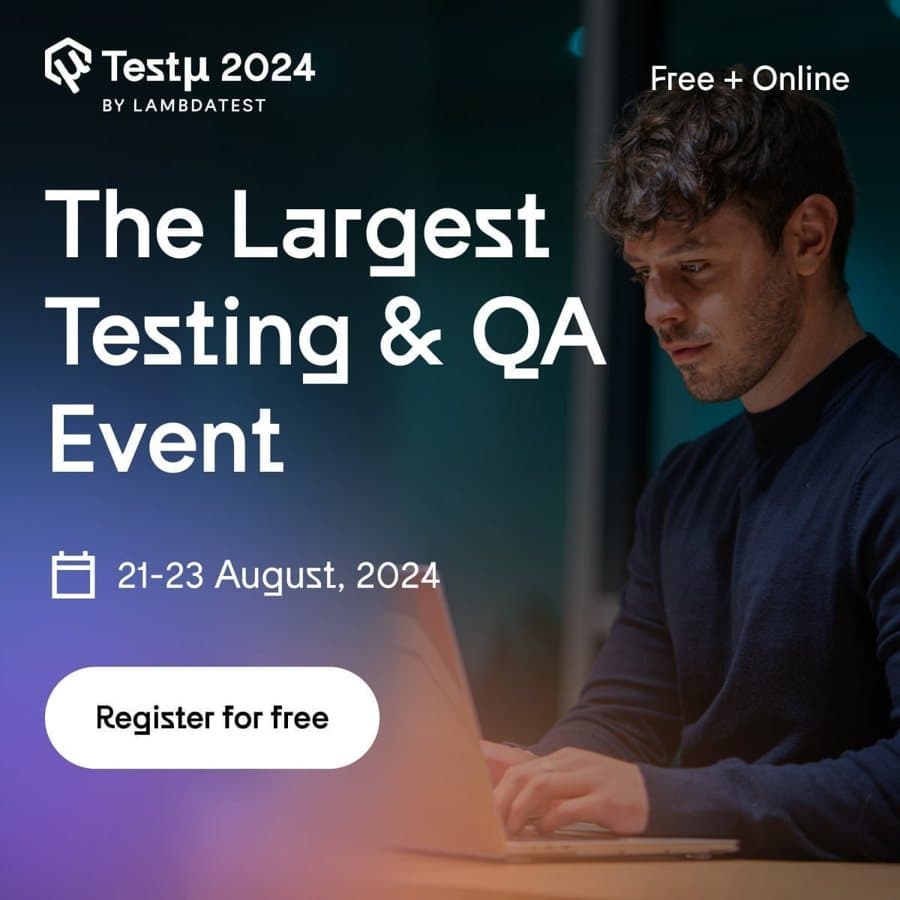 LambdaTestLT · Text-led Statement ad