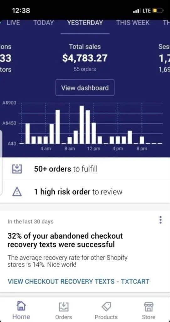 TxtCart ยท Product UI Demo ad