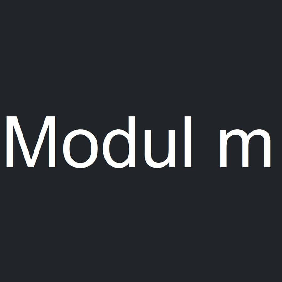 Modul-m · Text-led Statement ad