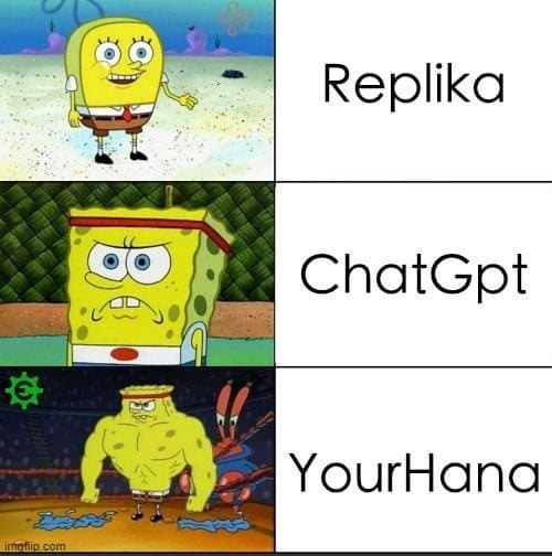 YourHanaAI · Meme ad