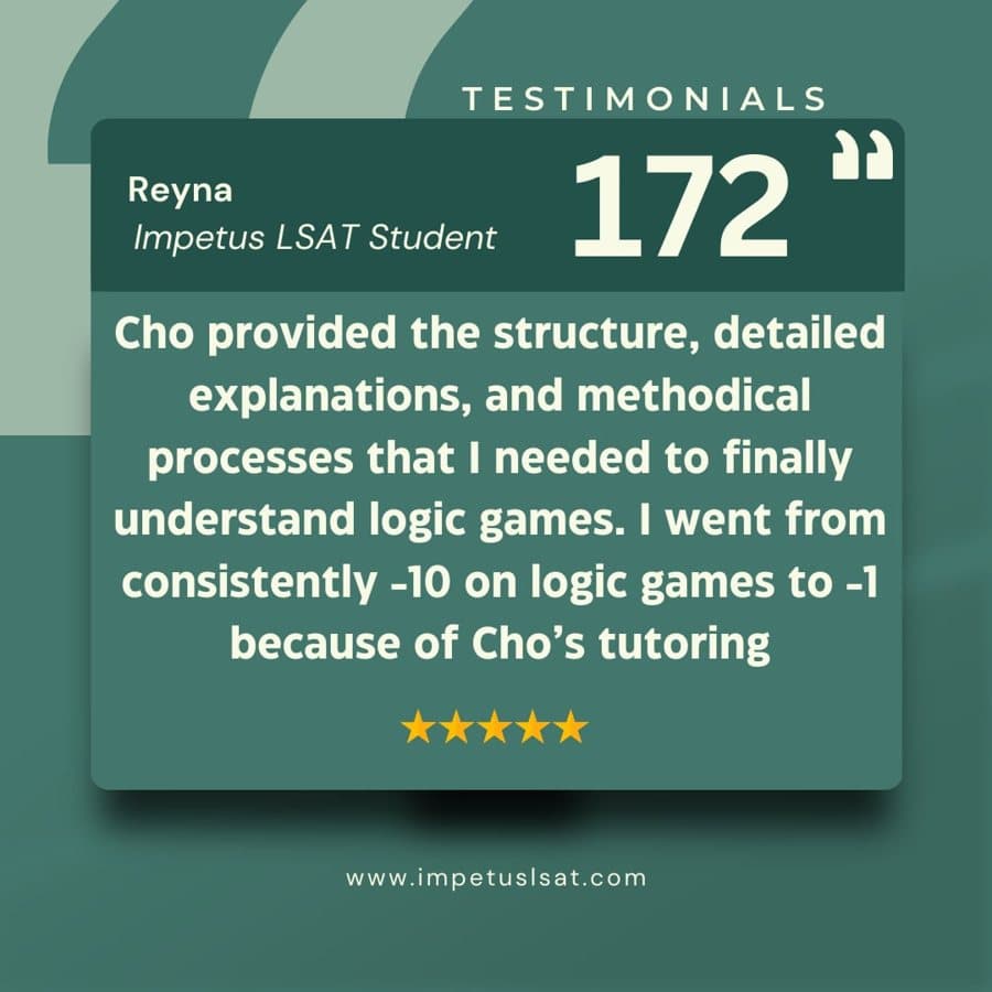 Impetus_LSAT_Prep · Review ad