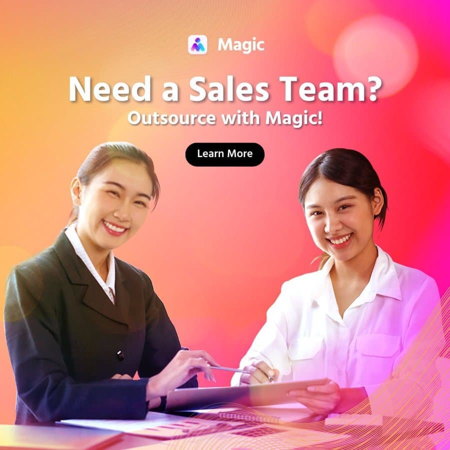 MagicOutsourcing · Text-led Statement ad