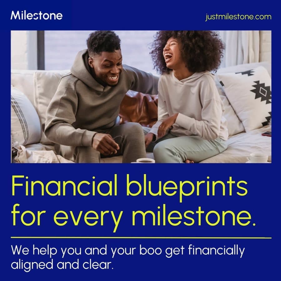 JustMilestone · Text-led Statement ad