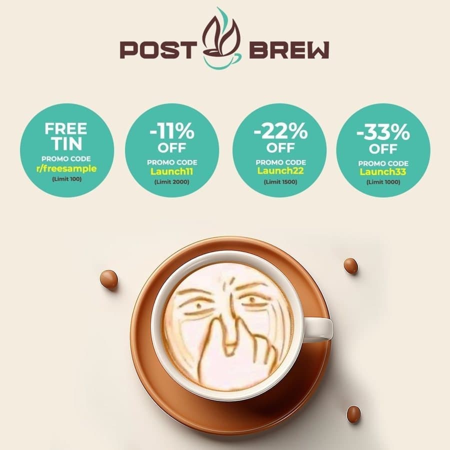 PostBrewMint · Offer-First Banner ad