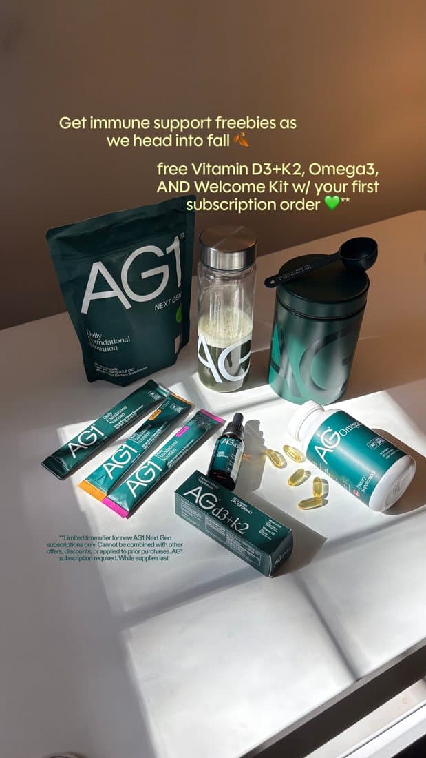 AG1 · Flatlay ad