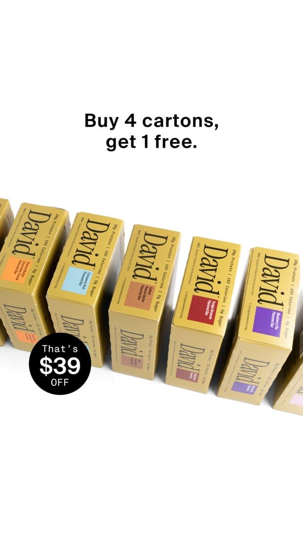 David Protein · Offer-First Banner ad