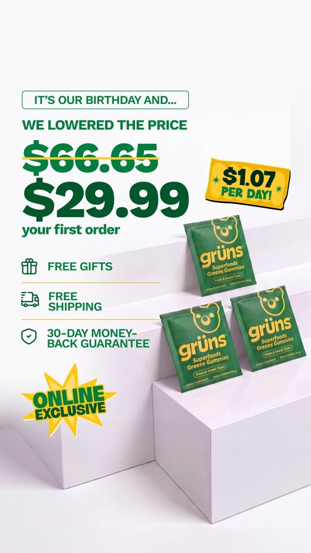 Gruns · Offer-First Banner ad
