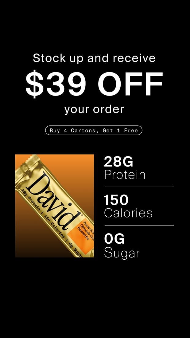 David Protein · Offer-First Banner ad