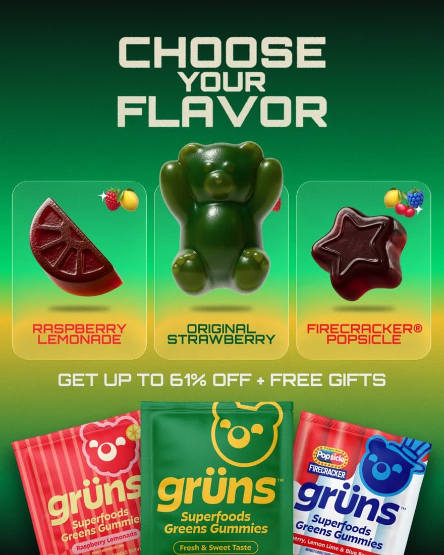 Gruns · Offer-First Banner ad