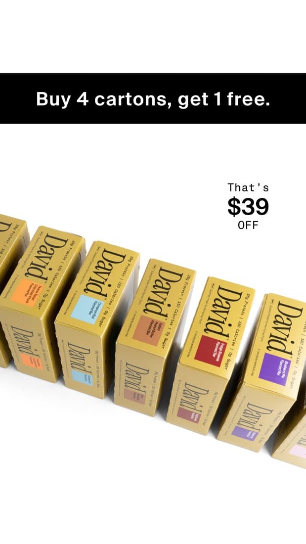 David Protein · Offer-First Banner ad