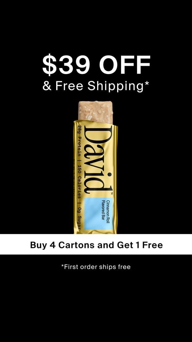 David Protein · Offer-First Banner ad