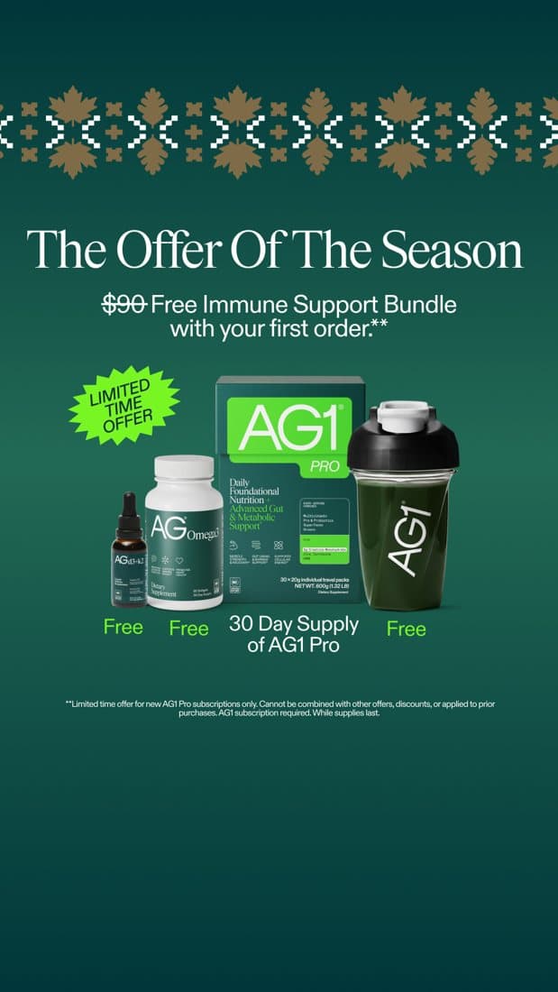 AG1 ¡ Offer-First Banner ad