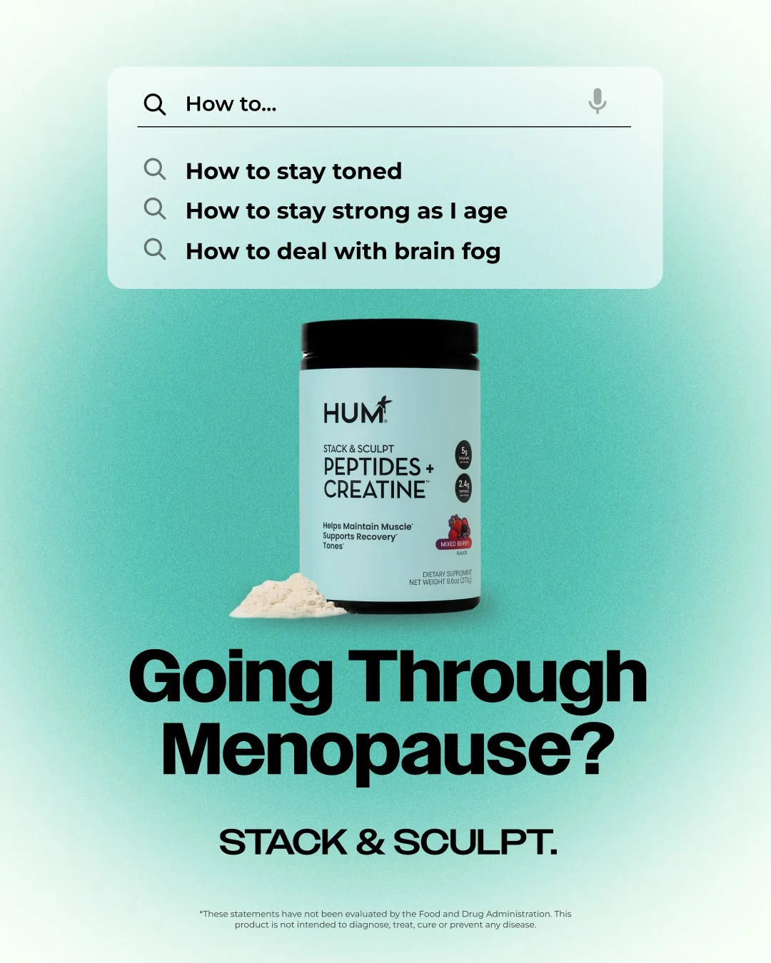 HUM Nutrition original native search ad