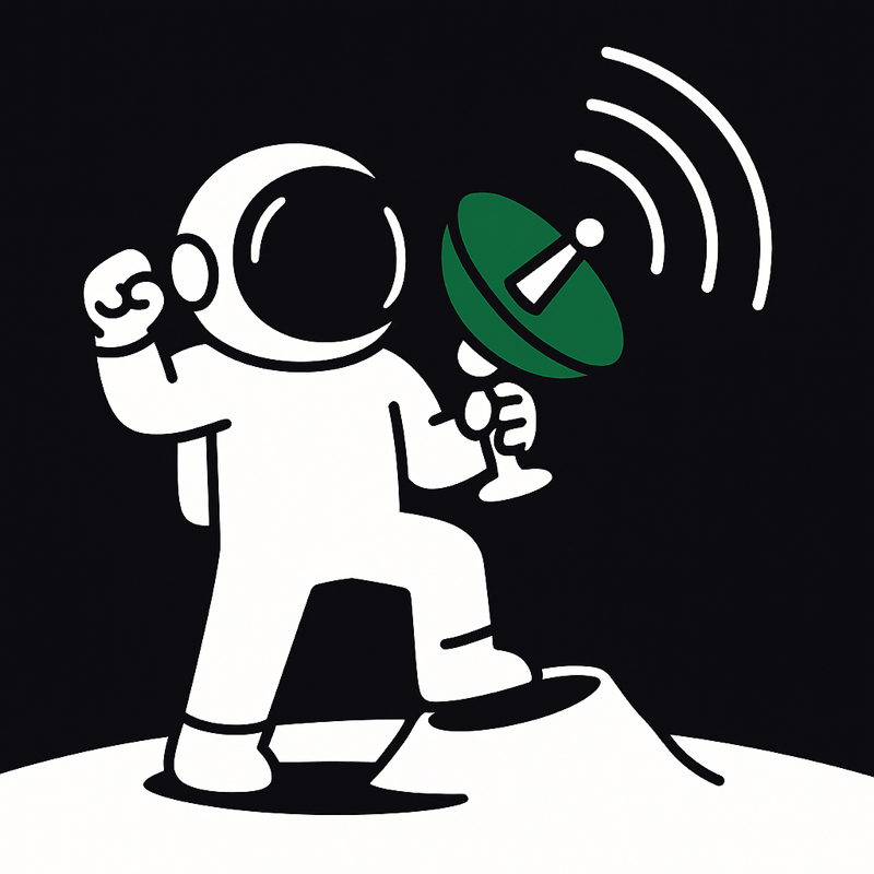 Spock broadcasting signals from the moon