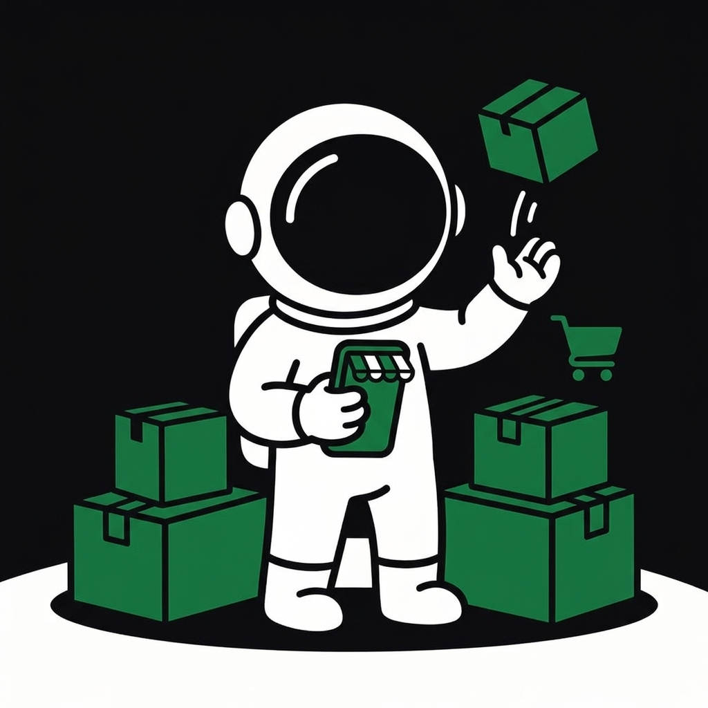 Spock the spaceman representing E-Commerce / DTC