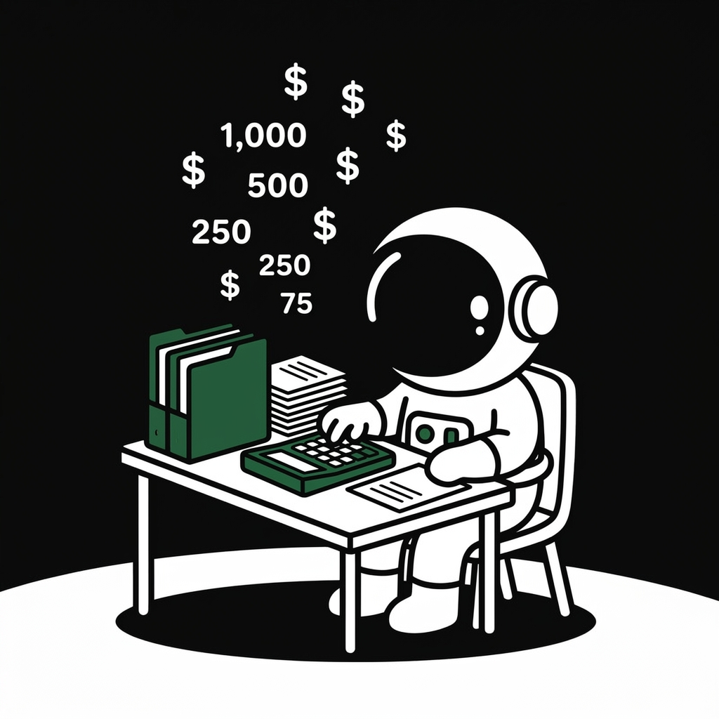 Spock the spaceman representing Tax & Accounting